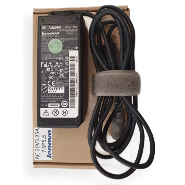 Зарядно за лаптоп захранване Lenovo 20V, 3.25A, 65W - Image 2