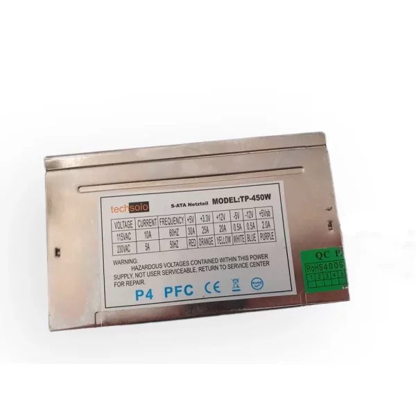 Захранване за компютър PSU 450W TechSolo - Image 2