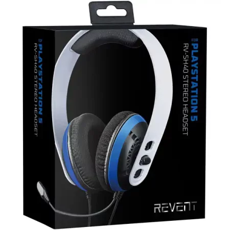 Гейминг слушалки с микрофон Revent - Бели (PS4/PS5/Switch/Xbox X/One/PC)