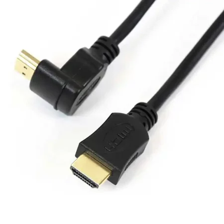 Кабел HDMI (M)- HDMI (M) , 1.5m , ъглов, Г-образен, 4K