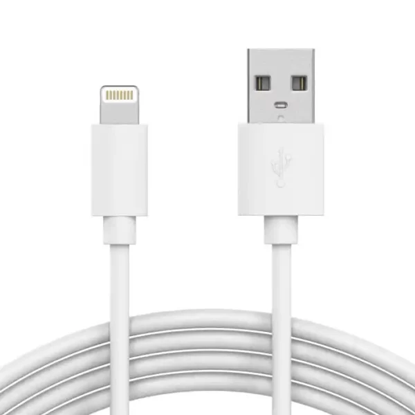 Кабел Lightning iPhone USB(A) - Lightning (M)-(M), 1.0m, НОВ