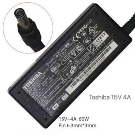 Зарядно за лаптоп захранване Toshiba 15V, 4A, 60W