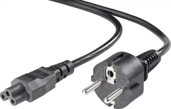 Захранващ PC PSU кабел за лаптоп IEC C5 HQ, 1.2m, РЕНОВИРАН - Image 2