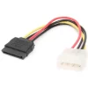 Кабел захранващ преходник ATX Molex 4pin - SATA, НОВ - Image 2