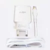 Зарядно, адаптер + кабел Type C, KL-GO KC-2T Fast Charging, бял - Image 2