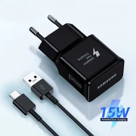 Зарядно, адаптер + кабел Type C Samsung ETA0U80E Fast Charging, черен
