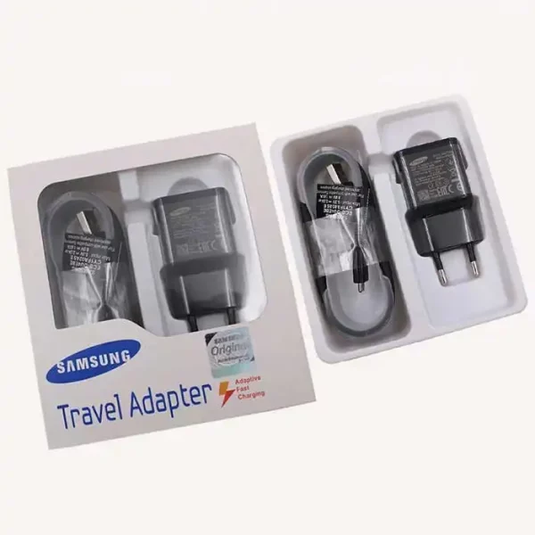 Зарядно, адаптер + кабел Type C Samsung ETA0U80E Fast Charging, черен - Image 3