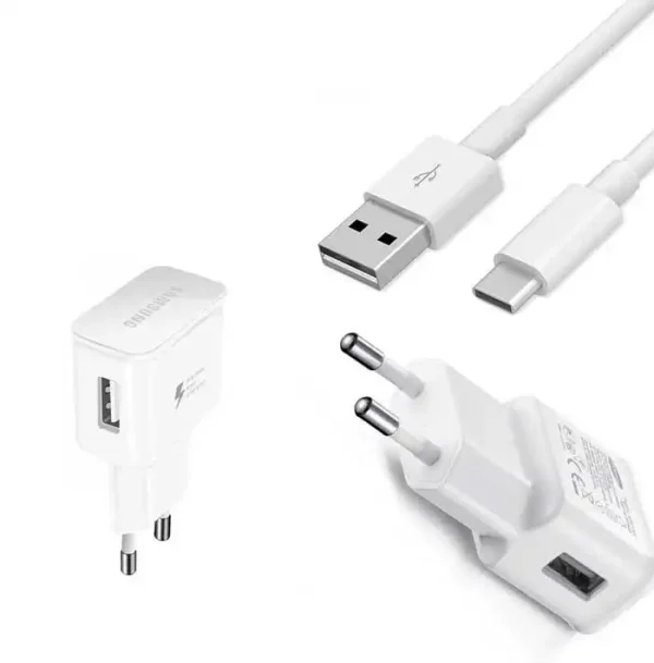 Зарядно, адаптер + кабел Type C Samsung EP-TA20EWE Fast Charging, бял - Image 2