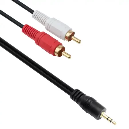 Aудио кабел Stereo, 3.5 mm (M) - 2 х RCA (M), жак - 2xЧинч, 1.5m