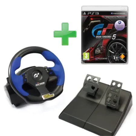 Волан за Playstation 3 Плейстейшън 3 Logitech GranTurismo + игра GranTurismo 5