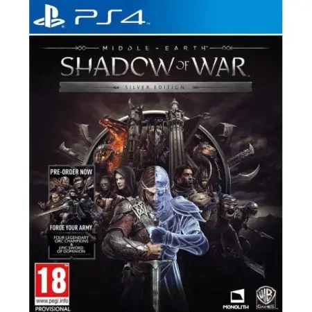 Playstation 4 игра Middle-earth: Shadow of War Silver Edition (PS4)