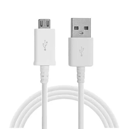 Кабел за зареждане USB(A) - Micro-USB (M)-(M), 1.0m, НОВ, Бял