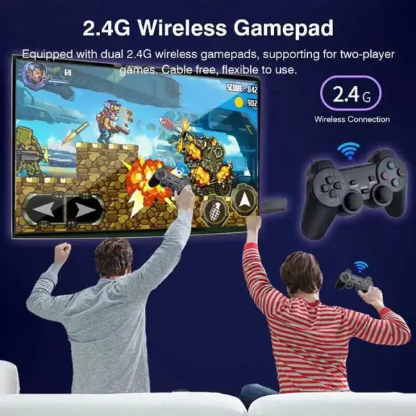 TV игра игри конзола безжични джойстици, 10000 игри и HDMI/4К качество / 64GB памет - Image 3