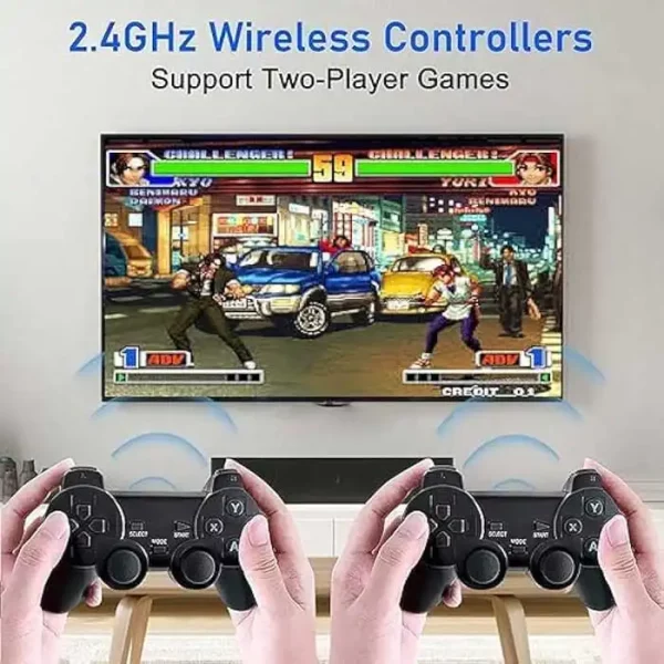 TV игра игри конзола безжични джойстици, 10000 игри и HDMI/4К качество / 64GB памет - Image 4