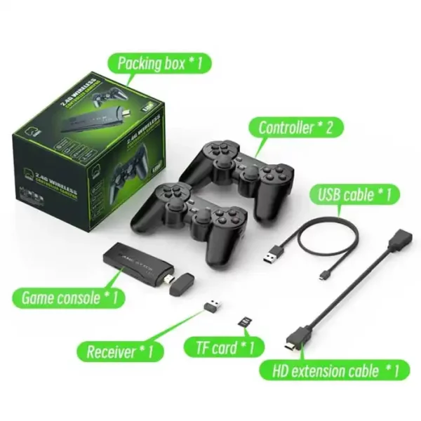 TV игра игри конзола безжични джойстици, 10000 игри и HDMI/4К качество / 64GB памет - Image 6