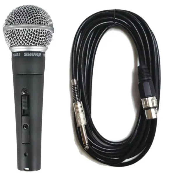Професионален вокален динамичен микрофон с кабел Shure SM58 - Image 6