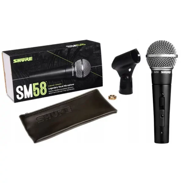 Професионален вокален динамичен микрофон с кабел Shure SM58 - Image 4