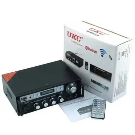 Усилвател стъпало КАРАОКЕ, Bluetooth, Мp3, Usb, Sd, карта памет, радио, FM, дистанционно