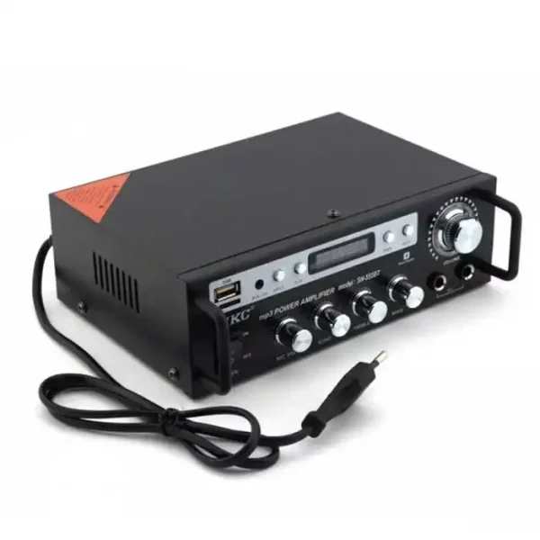 Усилвател стъпало КАРАОКЕ, Bluetooth, Мp3, Usb, Sd, карта памет, радио, FM, дистанционно - Image 3